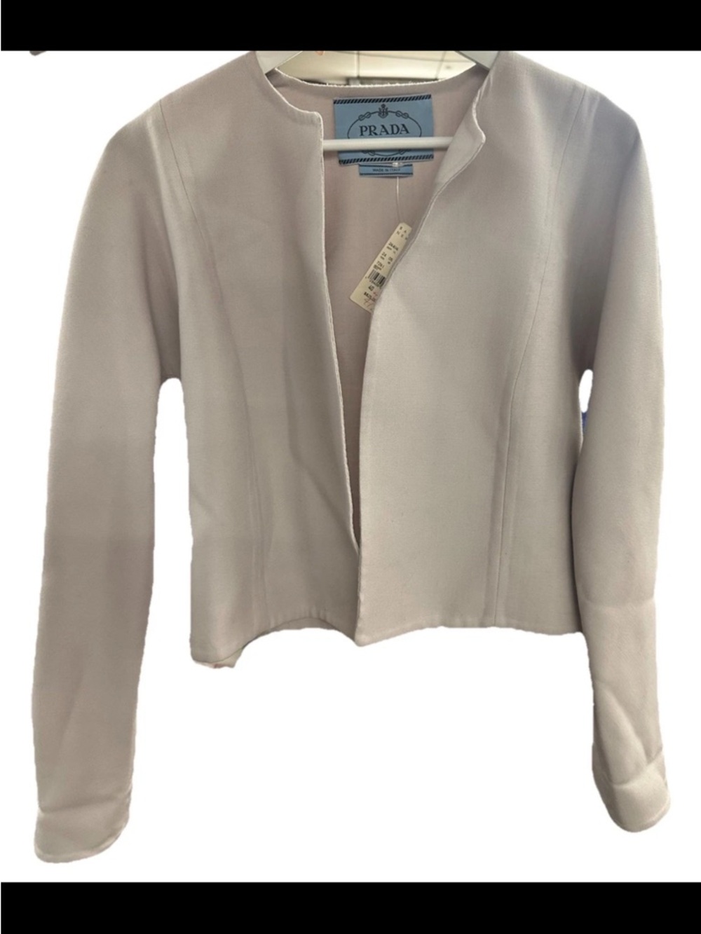 Vintage Prada Milano Made In Italy lana wool Women’s blazer jacket 40 NWT $825